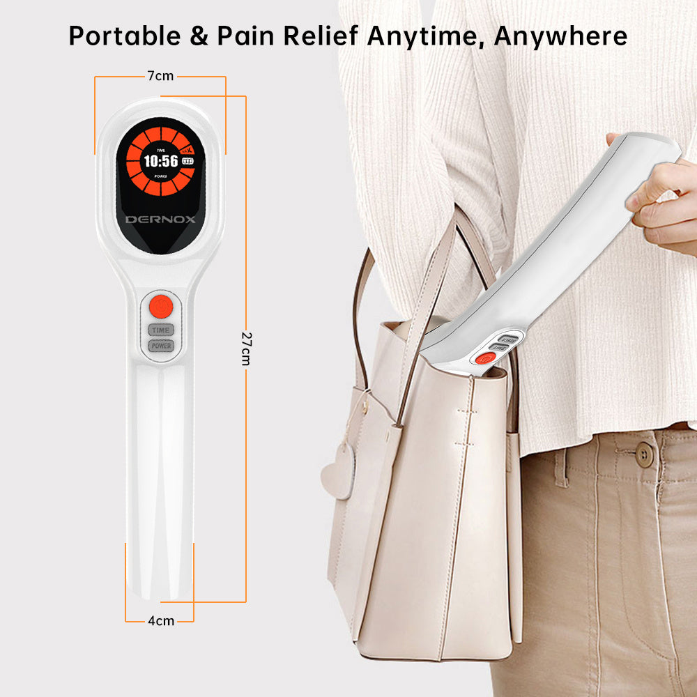 Dernox Handheld Physiotherapy Lllt-808 Red Light Treatment Body Pain Relief Medical Infrared Cold Laser Therapy Device EX-STOCK Canada