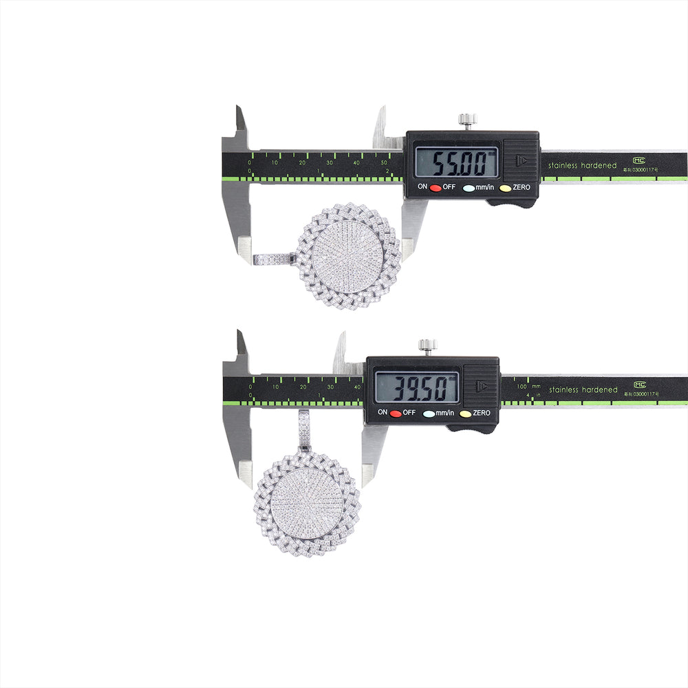 Star Encirclement - A Fashionable And Trendy Necklace Pendant Set With Top-quality Moissanite S925, Silver And Platinum-plated, Can Be Tested With A Diamond Pen.