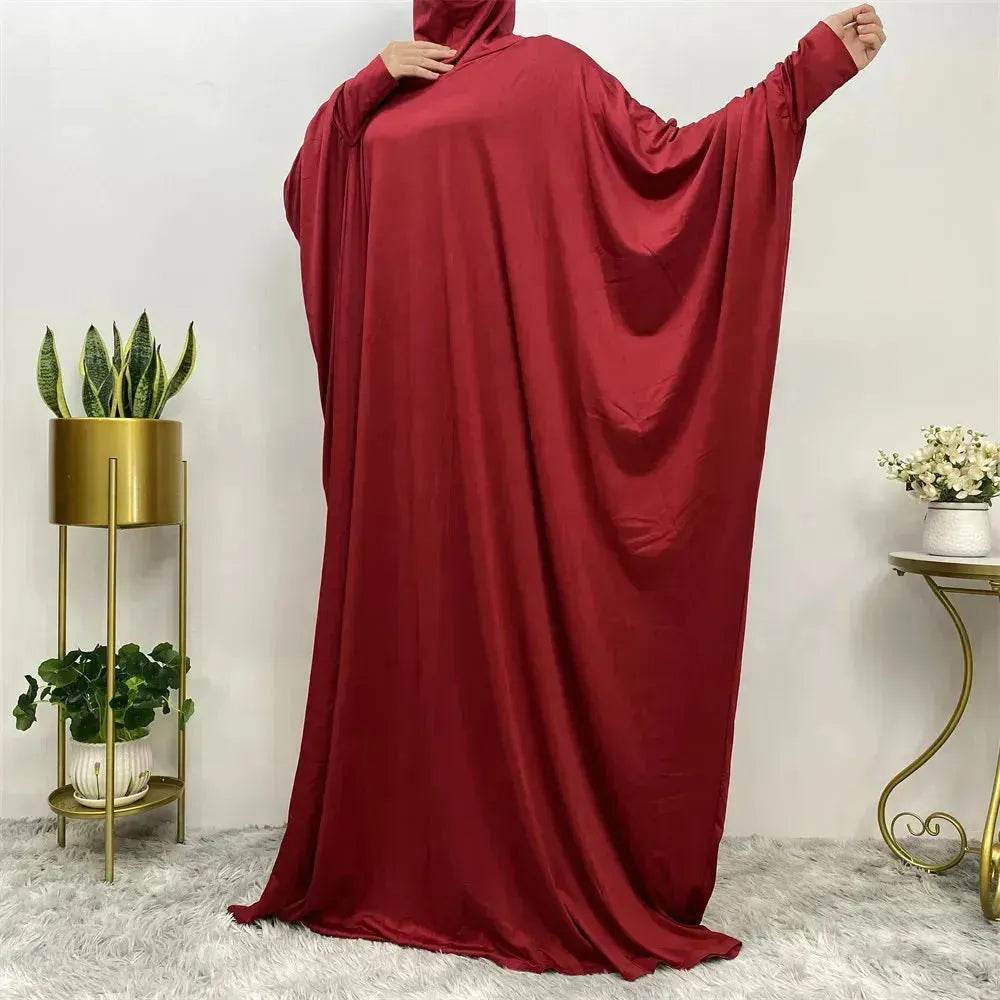 Batwing Sleeve Plain Abaya for ArabArab Women Eid Jalabiya for Women Islamic Wear for Women - EX-STOCK Canada