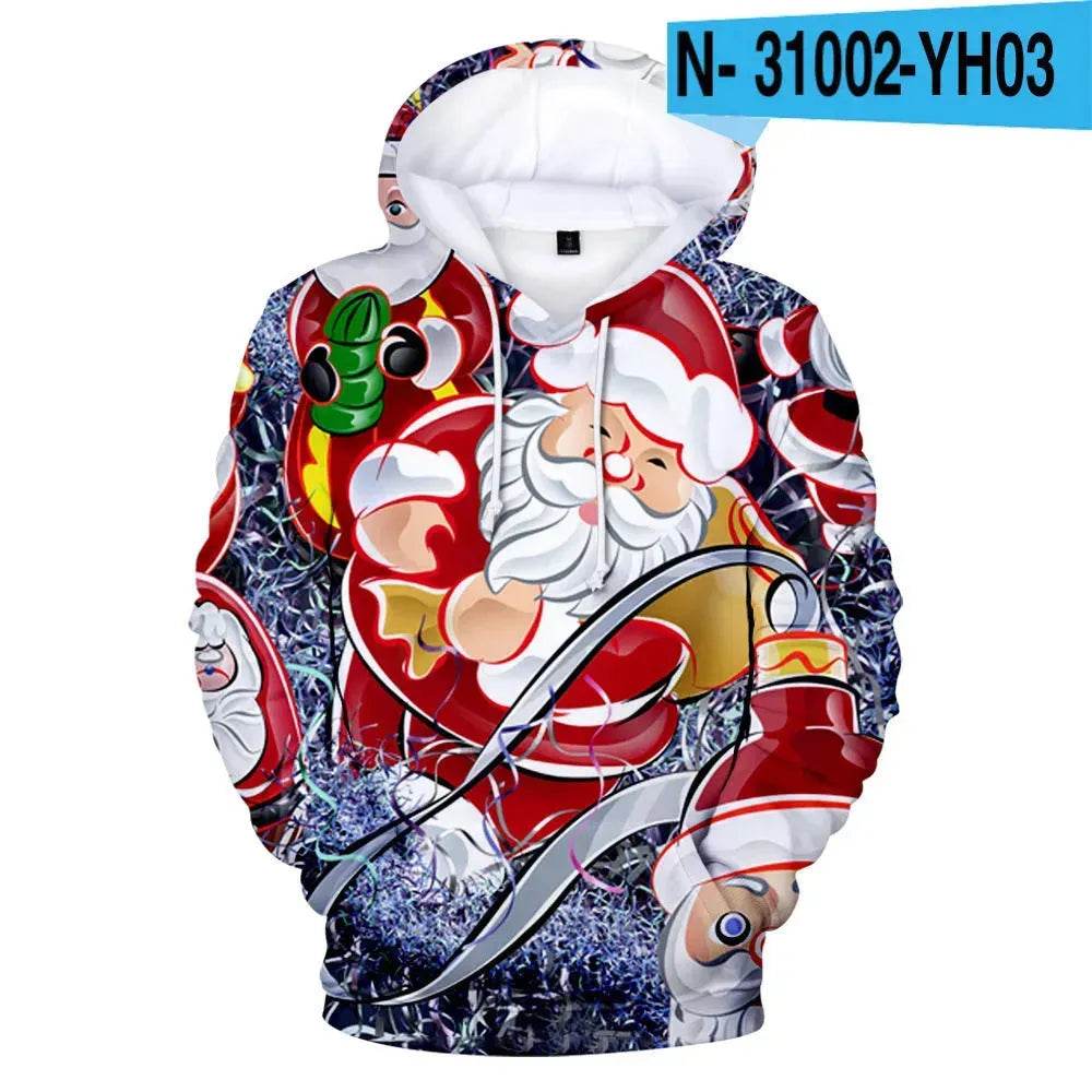 New Funny Christmas Printed Hoodie sweatshirt - EX-STOCK Canada