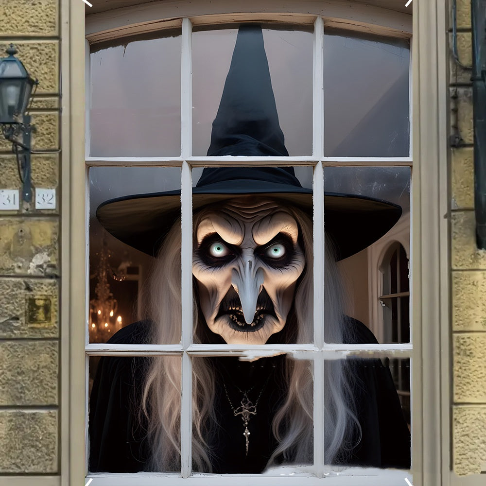 Halloween horror window cover decoration – product view 7