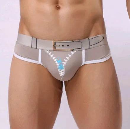 Men's Underwear Cotton Print U Convex Antibacterial Brief Trunk Panties - EX-STOCK Canada