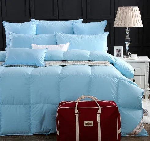 Couette en duvet d'oie en coton de luxe étincelanteEX-STOCK Canada