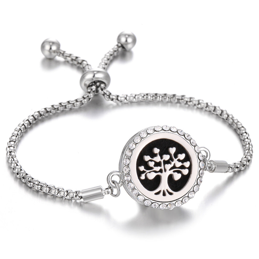 Bracelet d'aromathérapie kaléidoscope 2024 Nouveau Parfum Diffuseur d'huile essentielle Médaillon Bracelet Charms Bijoux diffuseur d'arôme pour femmes - EX-STOCK Canada