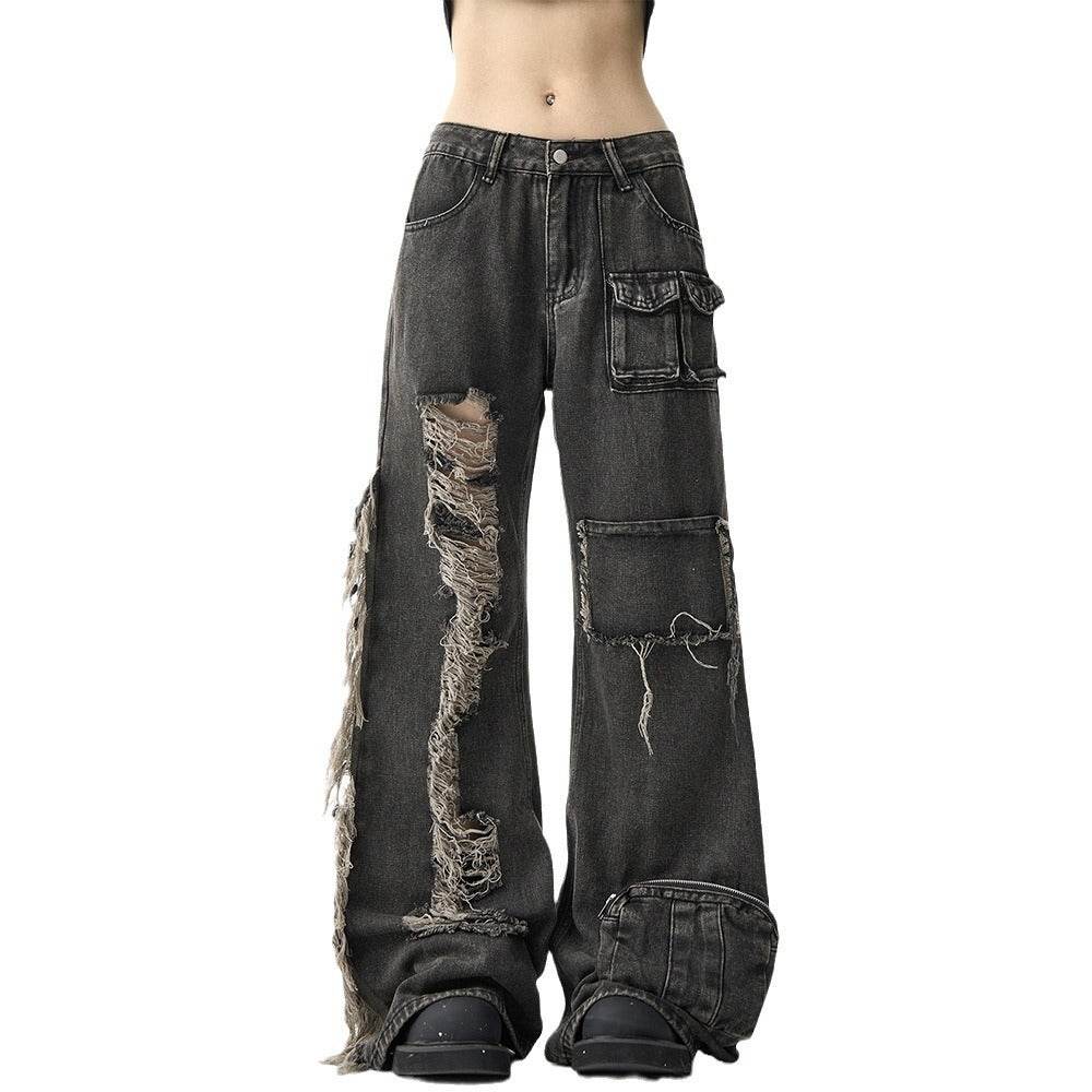 American Street Niche Oversized jeans Cargo pants for women - EX-STOCK Canada