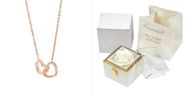Rotating Soap Flower Rose Gift Box Creative Rotating Rose Jewelry Packaging Box Valentine's Day Gift For Women - EX-STOCK Canada