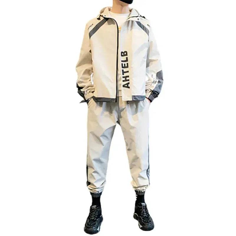 Autumn Casual Sportswear 2pcs suit Workwear Tracksuit Outfit for men - EX-STOCK Canada