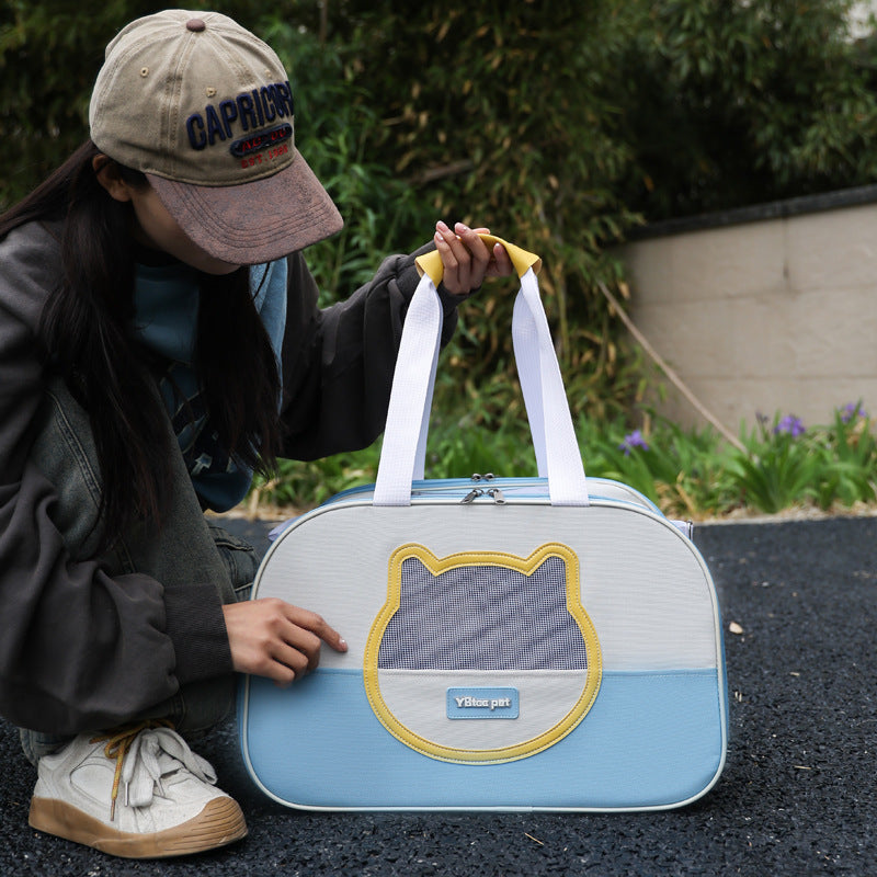 Foldable Breathable Cat Carrier Tote Bag – Oxford Cloth, Large Capacity, 8 Colours