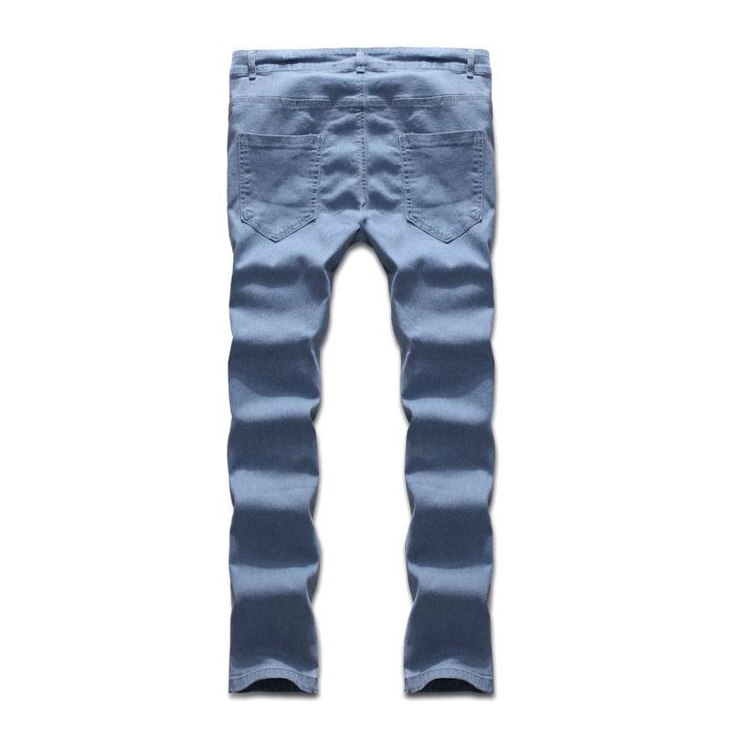 Fashion Trend Men Blue Denim Trousers Jeans - EX-STOCK Canada