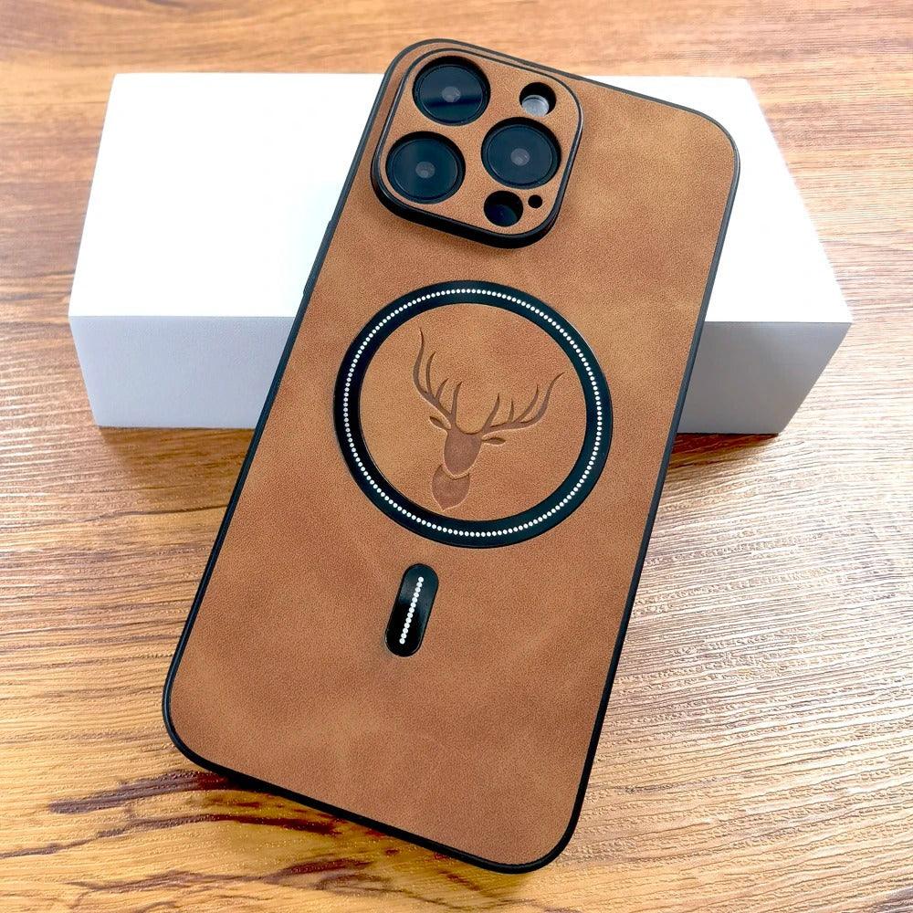Magnetic Sheepskin Pattern Mobile Phone Protective Case EX-STOCK Canada
