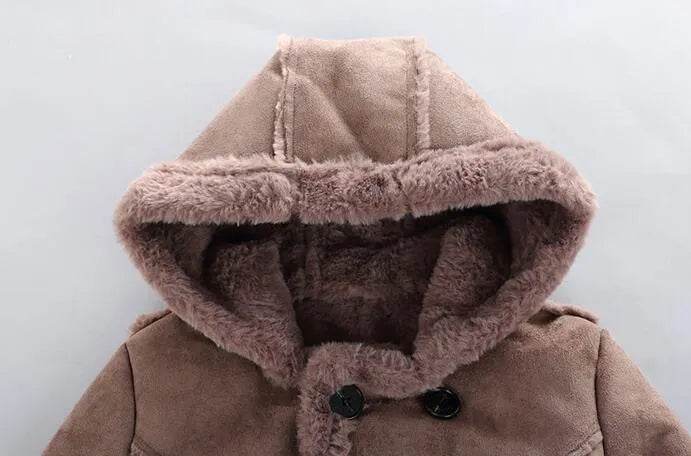 Fashion Boys' Suede Padded Trench Coat - EX-STOCK Canada