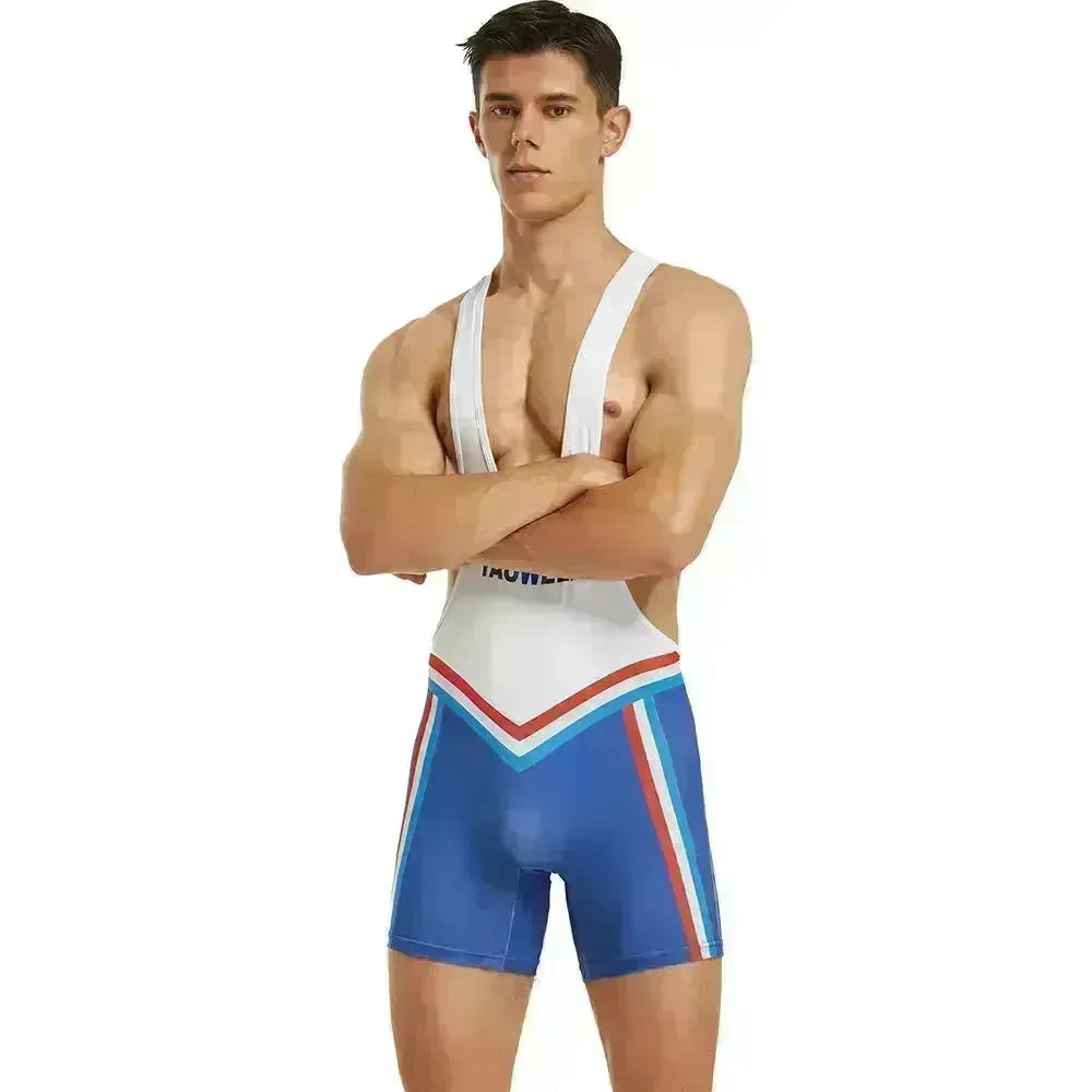Men's Fitness Swimming Shark Pants Bodysuit Thong - EX-STOCK CANADA