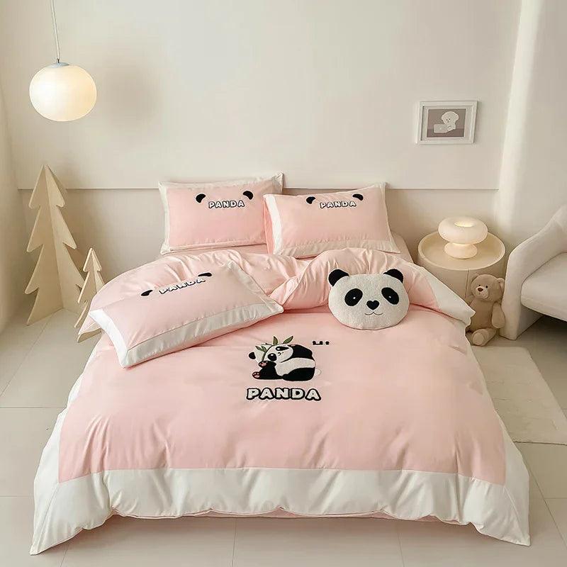 Cotton Four-piece Set Washed Fitted Sheet Duvet Cover Sheets Three-piece Bedding Set EX-STOCK Canada