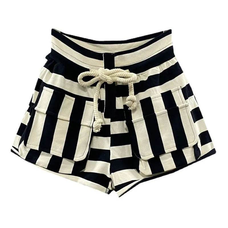 Striped Casual Cargo Shorts Women Hot Pants - EX-STOCK Canada