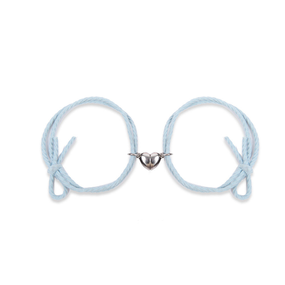 Heart Magnet Pendant Couple Lovers Friendship Bracelet - EX-STOCK Canada