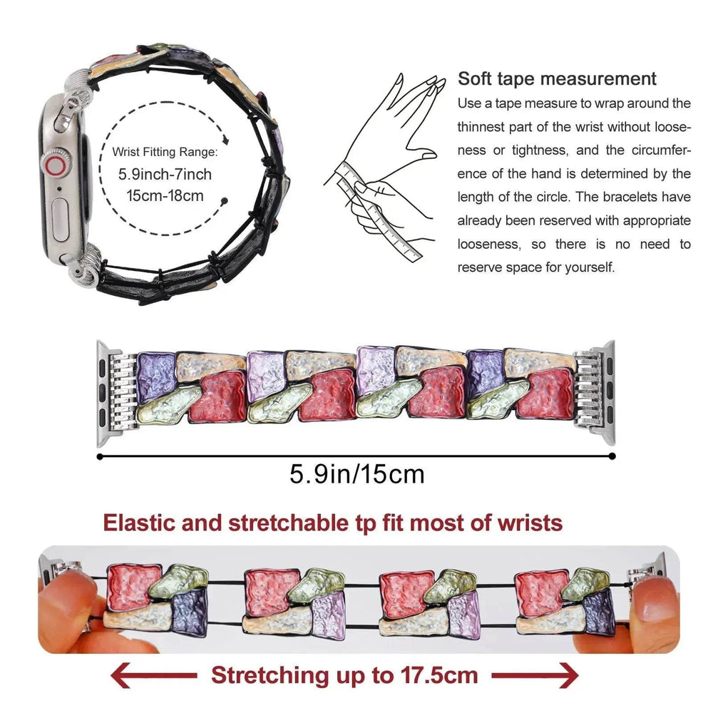 Women Colorful Watch Band Strap Suitable For Apple iwatch - EX-STOCK Canada
