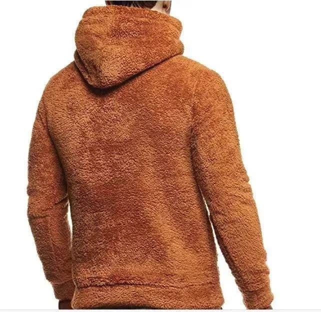 Autumn Winter Drawstring Fleece Hoodie Pullover for men - EX-STOCK Canada