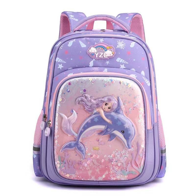Primary School Cute Cartoon Mermaid Girls Backpack - EX-STOCK Canada