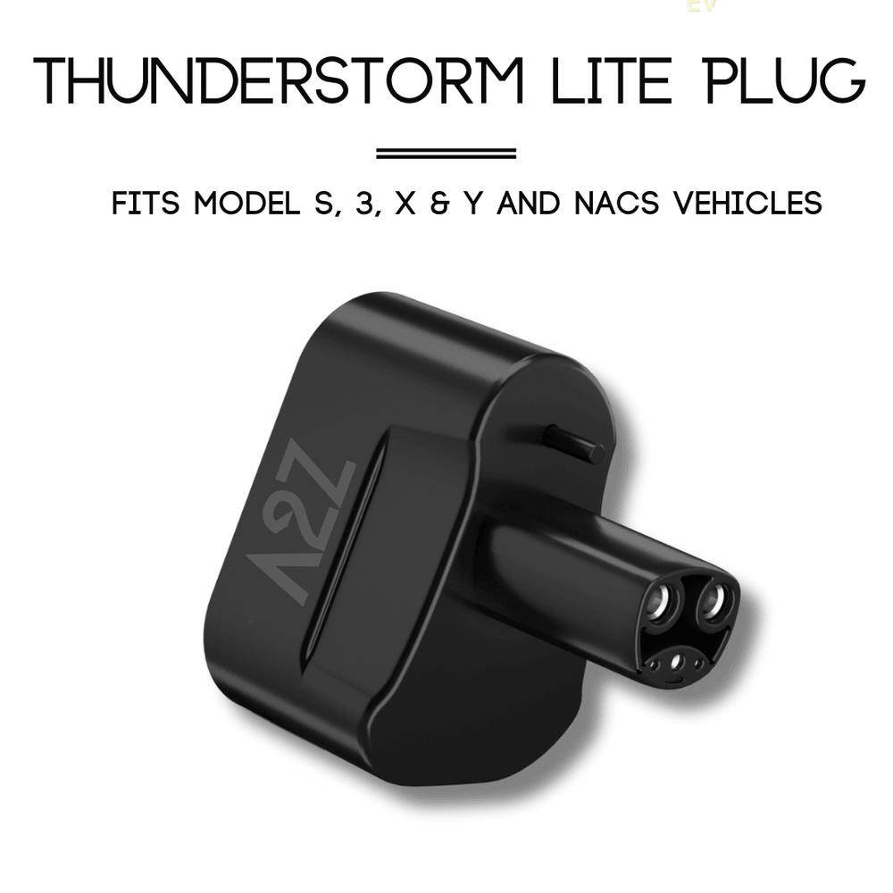 شاحن CCS1 إلى سيارة NACS | تيار متردد | فقط لشاحن Ford Pro وشاحن GM Powershift | قابس Thunderstorm Lite