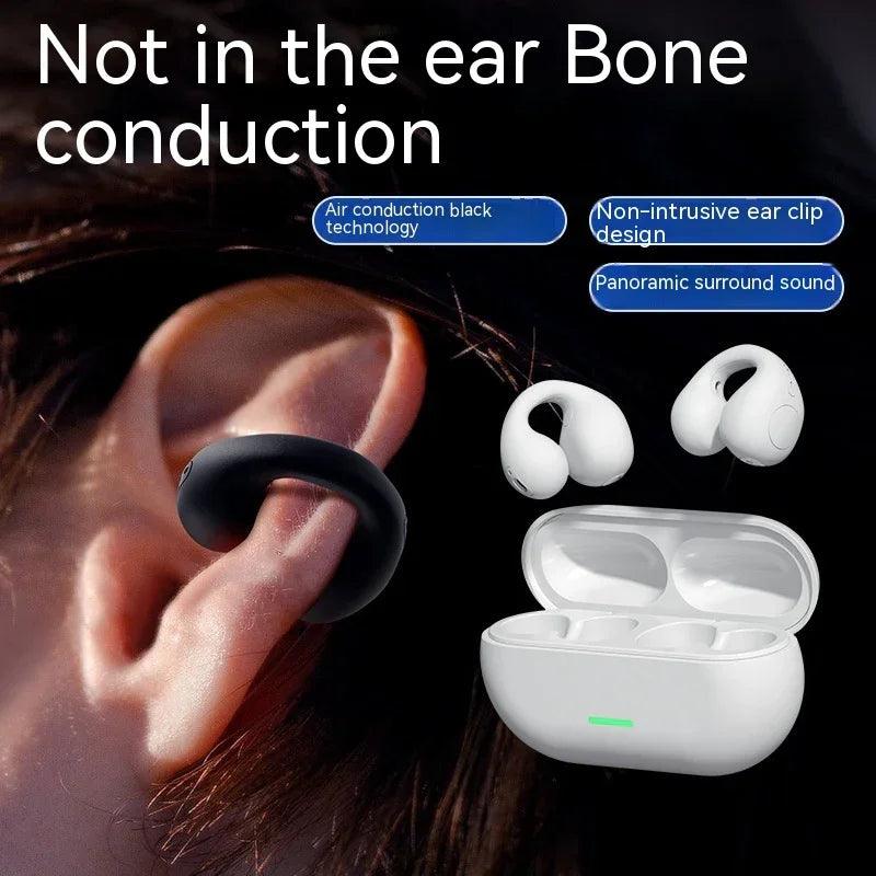 Wireless Ear Clip Bluetooth Headset TWS Comfortable Wear Not In-Ear Sports Wireless Bone Conduction 5.3 Bluetooth Headset EX-STOCK Canada