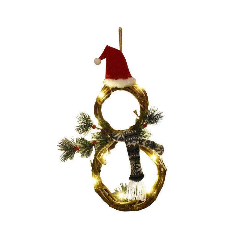 Christmas Decorations Christmas Lights Decoration Vine Circle - EX-STOCK Canada