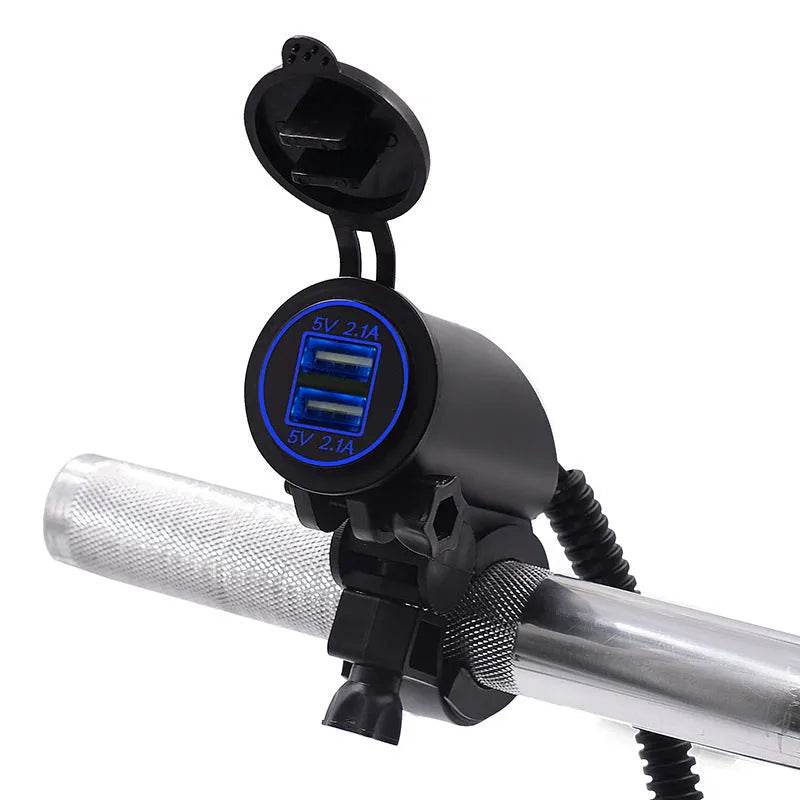 4.2A Dual USB Mobile Phone Motorcycle Car Charger - EX-STOCK Canada
