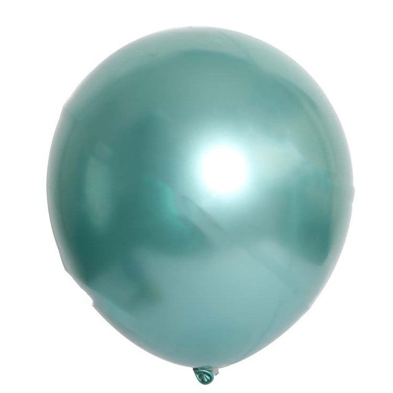 Teal balloon on a white background