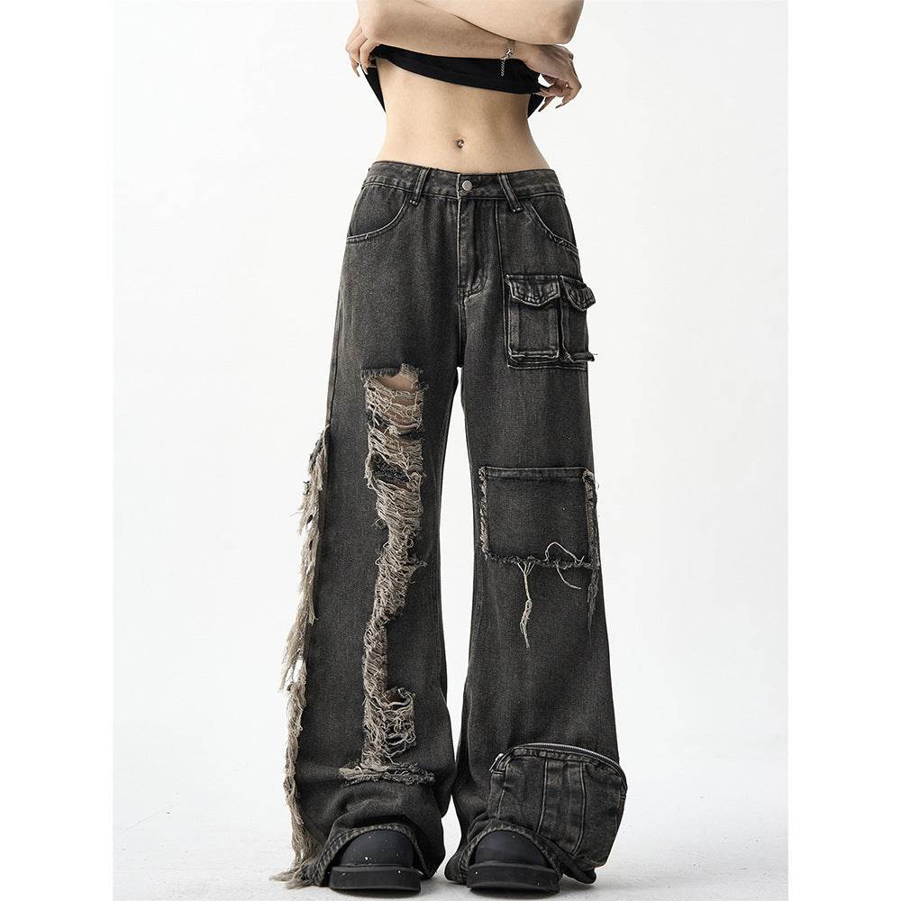 American Street Niche Oversized jeans Cargo pants for women - EX-STOCK Canada