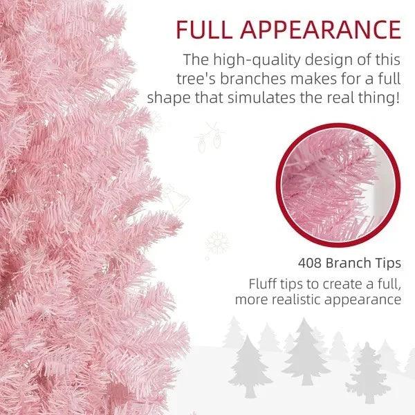 Sapin de Noël en forme de crayon de 5 pieds, sapin de Noël artificiel avec ouverture automatique pour fête à la maisonEX-STOCK Canada