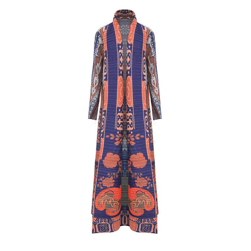 Plus Size Printed Cardigan Muslim Robe EX-STOCK Canada