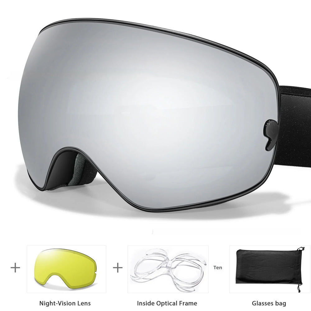 Men's And Women's Anti-fog Card Myopia Glasses Coated Large Spherical Eye Protection Ski Mountaineering Equipment EX-STOCK Canada