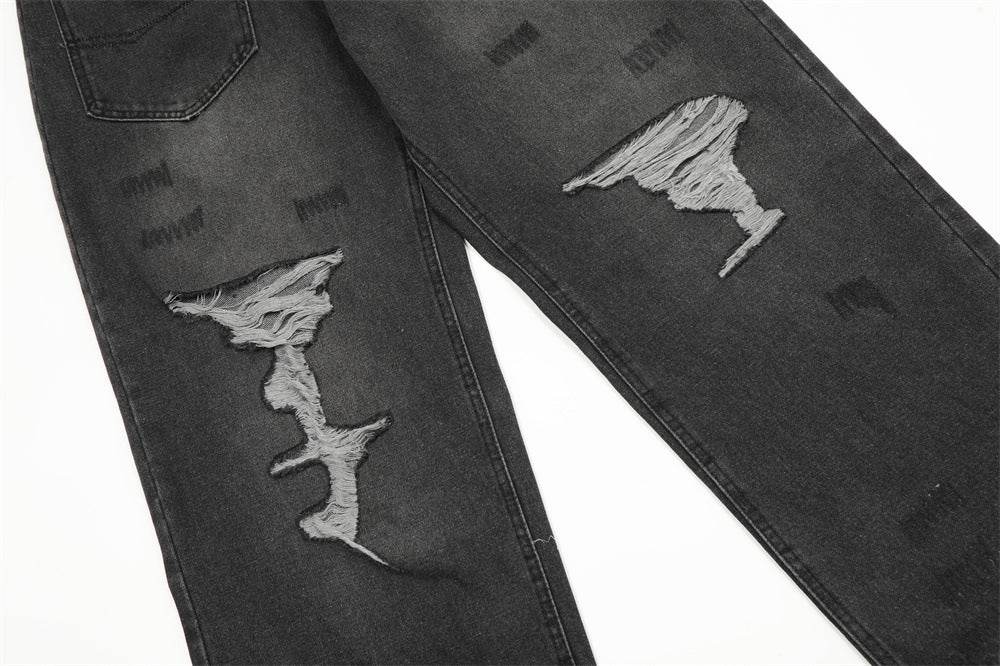 Pocket Design Loose Denim Straight-leg Trousers Men Jeans - EX-STOCK Canada