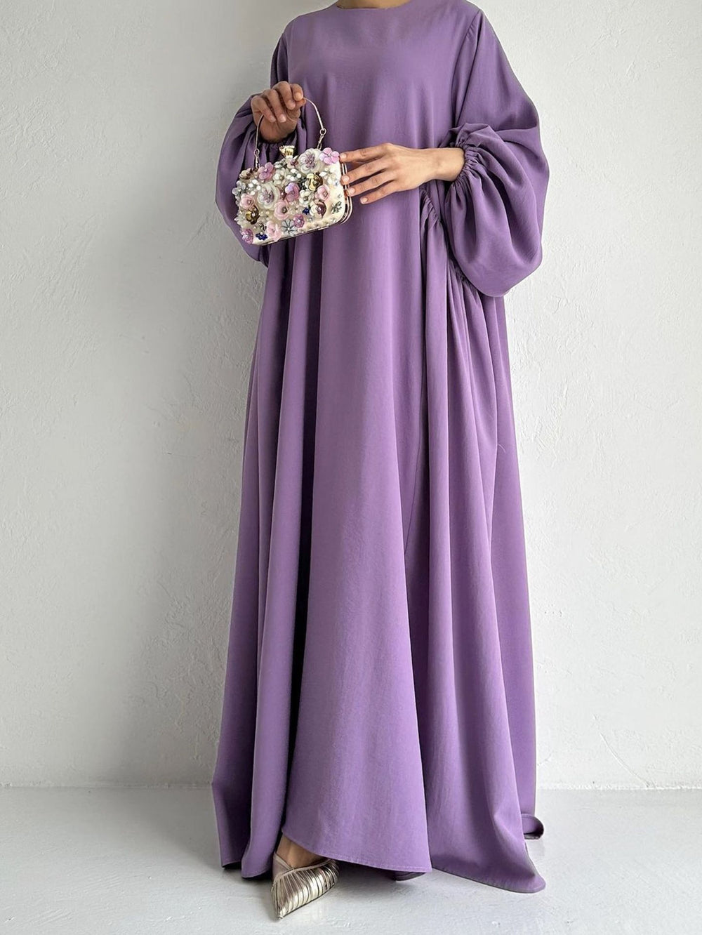 Middle East Muslim Women's Wear Plain Clothing Robe - EX-STOCK Canada