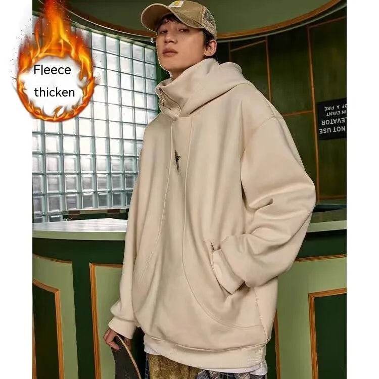 Fashion Turtleneck Street Hip pop Hoodie Sweatshirt Men - EX-STOCK Canada