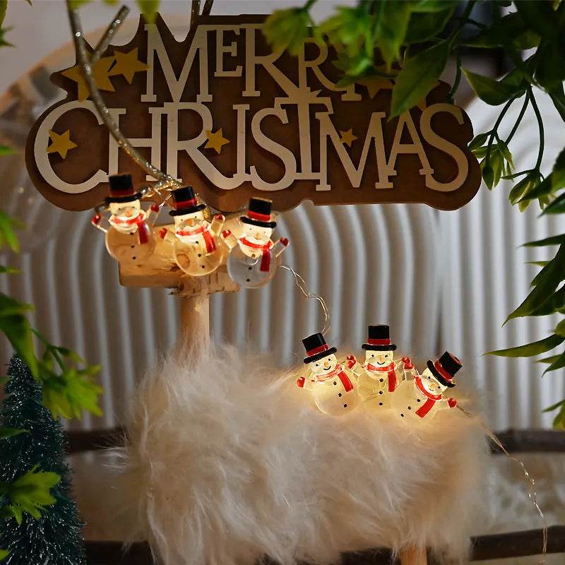 Christmas Christmas Snowman Modeling Decorative String Lights - EX-STOCK Canada