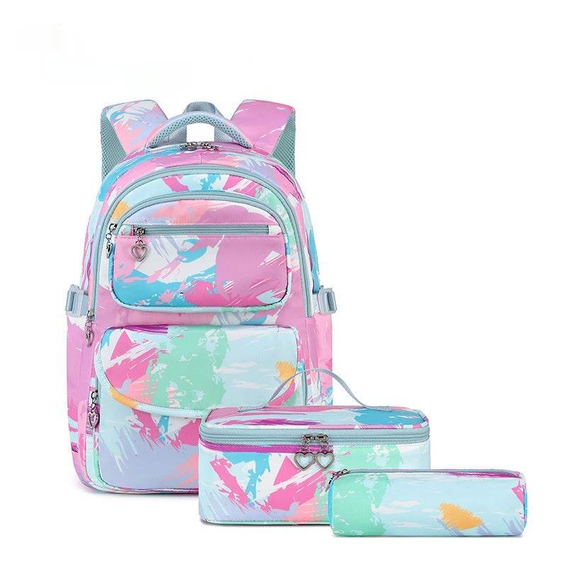 Printed Schoolbag Three-piece Fashion Backpack - EX-STOCK Canada
