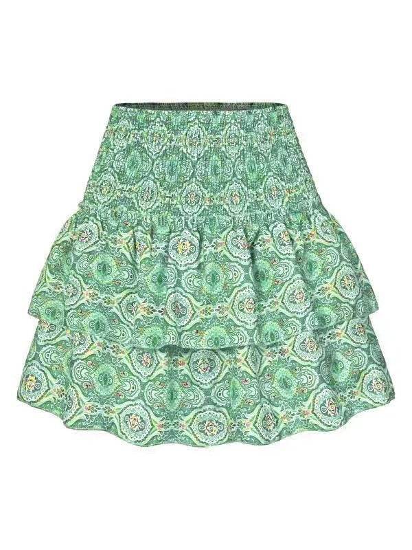 Leisure Versatile Lotus Leaf Women's Mini layered Skirt - EX-STOCK Canada