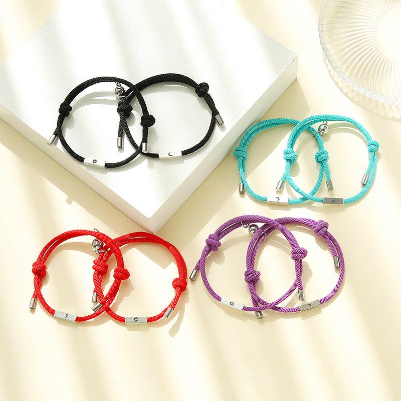 Alloy Sun And Moon Couple Bracelets A Pair - EX-STOCK Canada