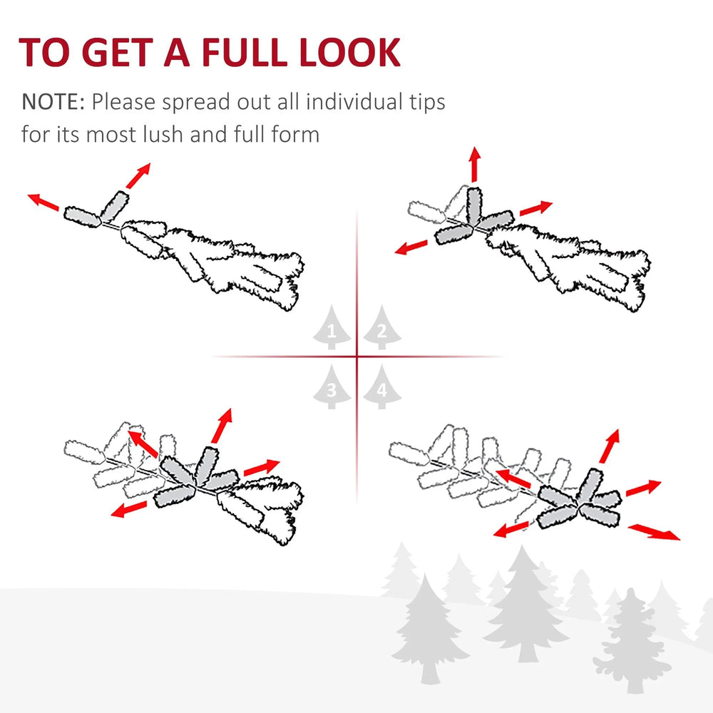 7' PVC Slim Pencil Artificial Christmas Tree 390 Branch Tips EX-STOCK Canada