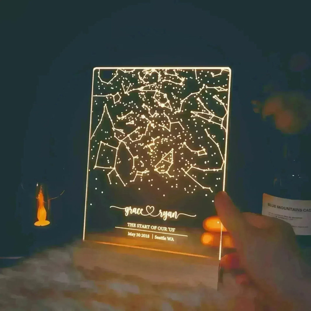 Premium Personalized Night Light Gift For Birthday - EX-STOCK CANADA