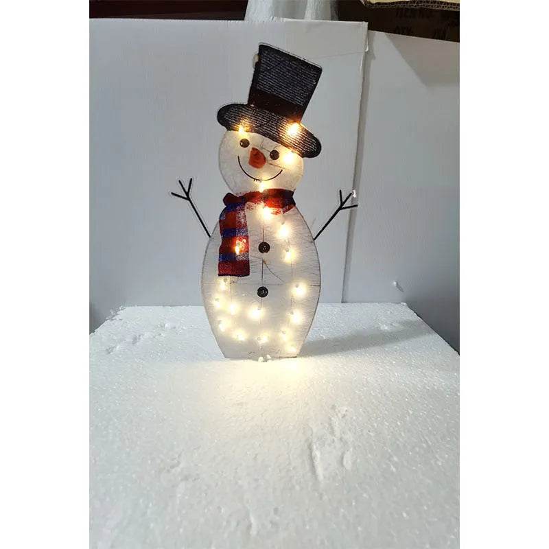 Christmas Scene Decoration With LED Lights Christmas Snowman Ornaments - EX-STOCK Canada