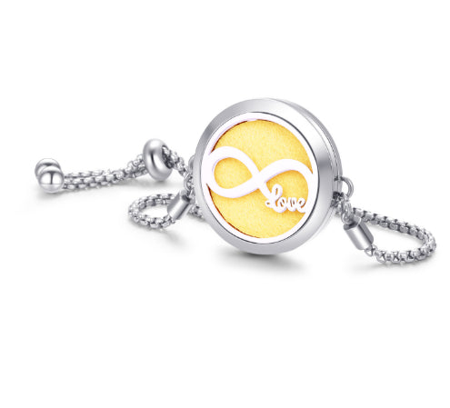 Bracelet d'aromathérapie kaléidoscope 2024 Nouveau Parfum Diffuseur d'huile essentielle Médaillon Bracelet Charms Bijoux diffuseur d'arôme pour femmes - EX-STOCK Canada