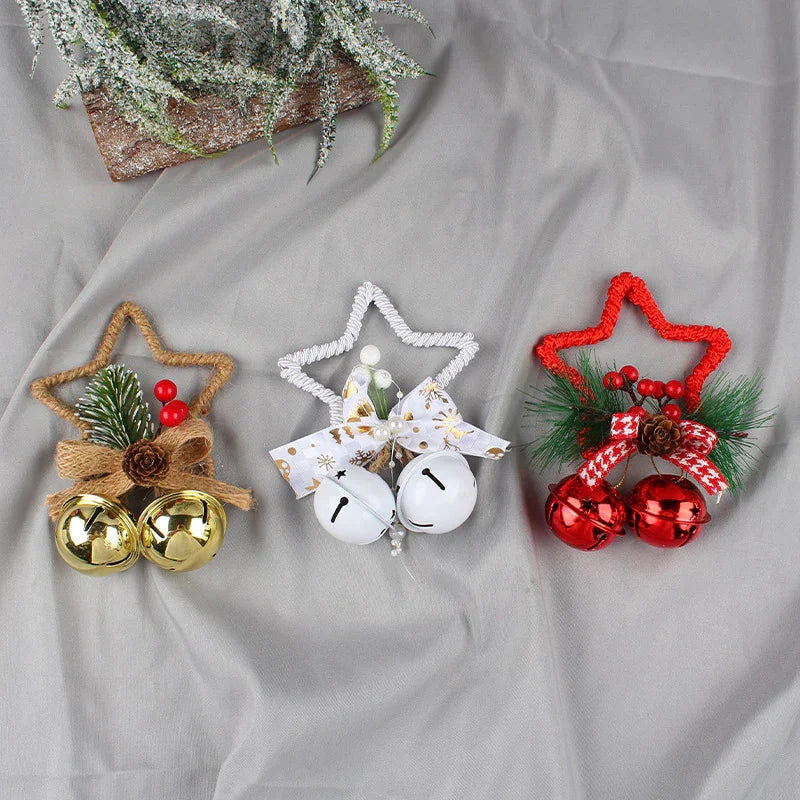 Christmas Five-pointed Star Bell Accessories Pendant EX-STOCK Canada