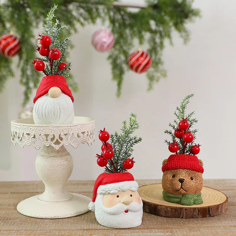 Resin Christmas Doll Santa Claus Snowman Decorations Ornaments EX-STOCK Canada