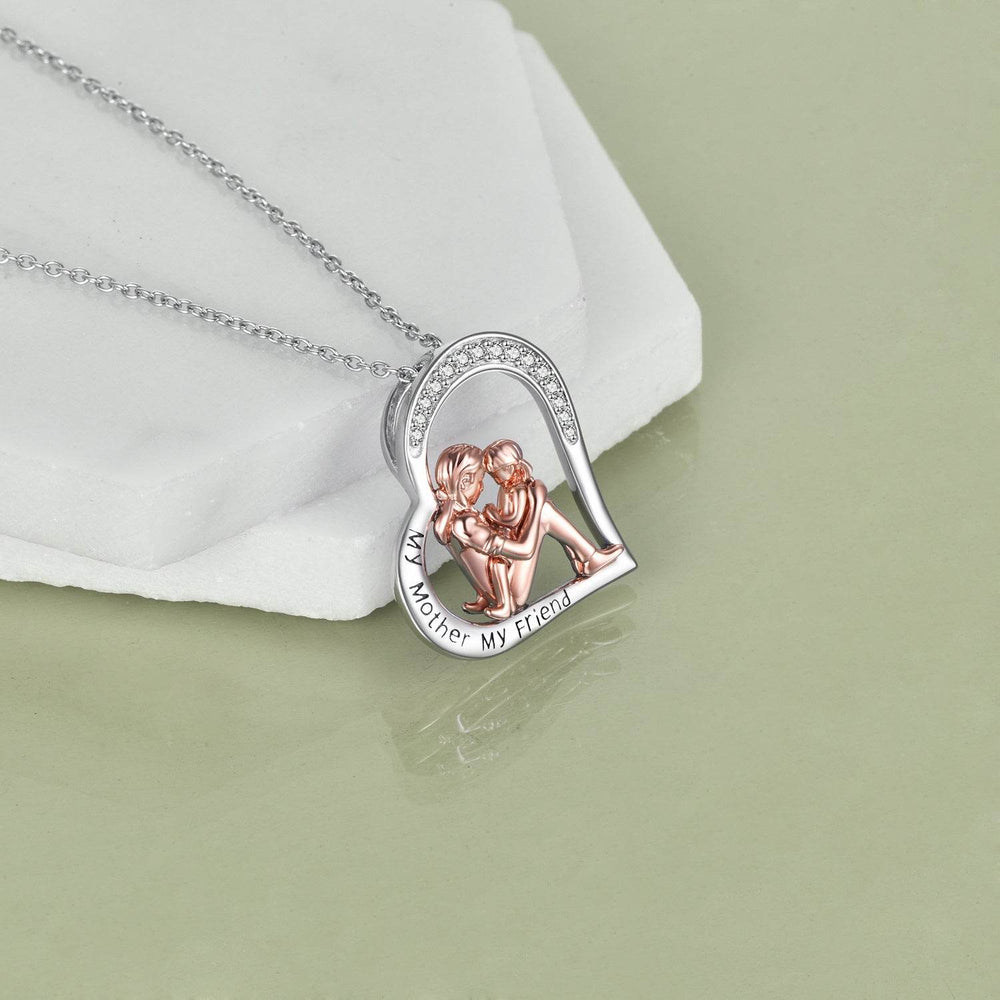 Mother's Day Necklace 925 Sterling Silver Engraved My Mother My Friend - EX-STOCK Canada