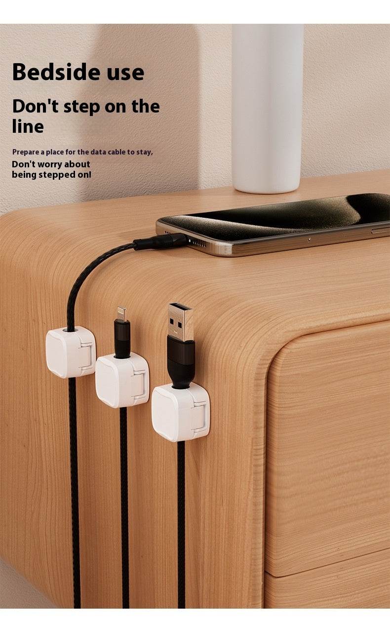 Under Desk Cable Management System Wire Magnetic Cable Organizer - EX-STOCK Canada