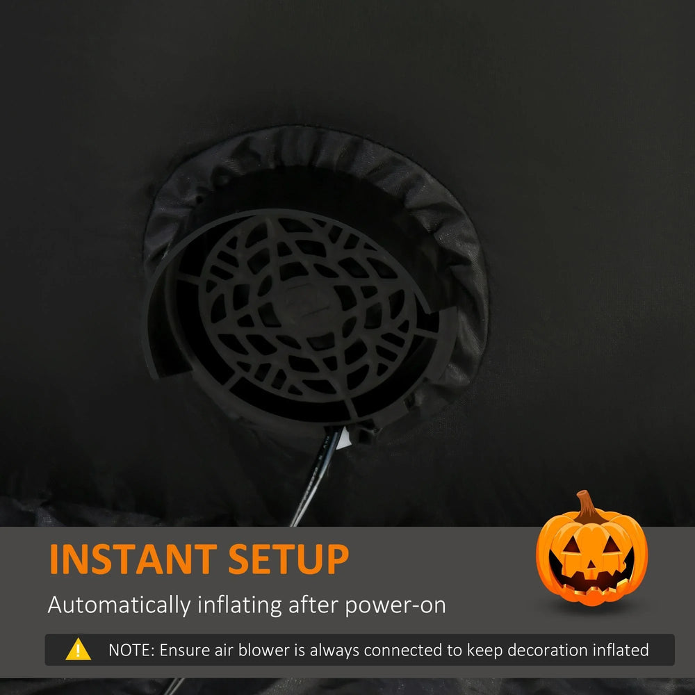 9ft Inflatable Halloween Decoration Pumpkin Head Ghost, Blow-Up Outdoor LED Display For Lawn, Garden, Party EX-STOCK Canada