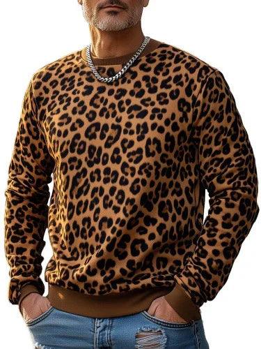 Men's Hooded Round-neck Long-sleeved Sweatshirt Fancy Pattern EX-STOCK Canada