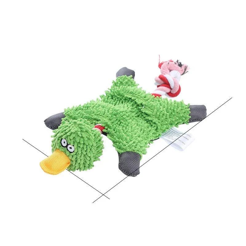 Pet Toy Donkey Shape Corduroy Chew Toy For Dogs Puppy Squeaker Squeaky Plush Bone Molar Dog Toy Pet Training Dog EX-STOCK Canada