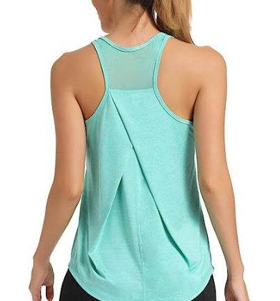 Mesh Yoga Sports Running Vest Sleeveless Workout Tank top women - EX-STOCK Canada